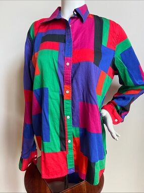 Ralph Lauren Multicolor Geometric Button-Down Shirt